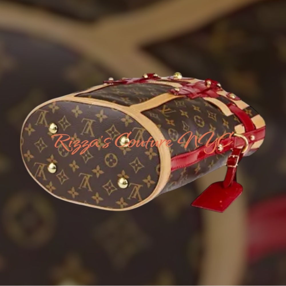 VPreloved Louis Vuitton Limited Edition V Monogram Rubis Neo Bucket Bag